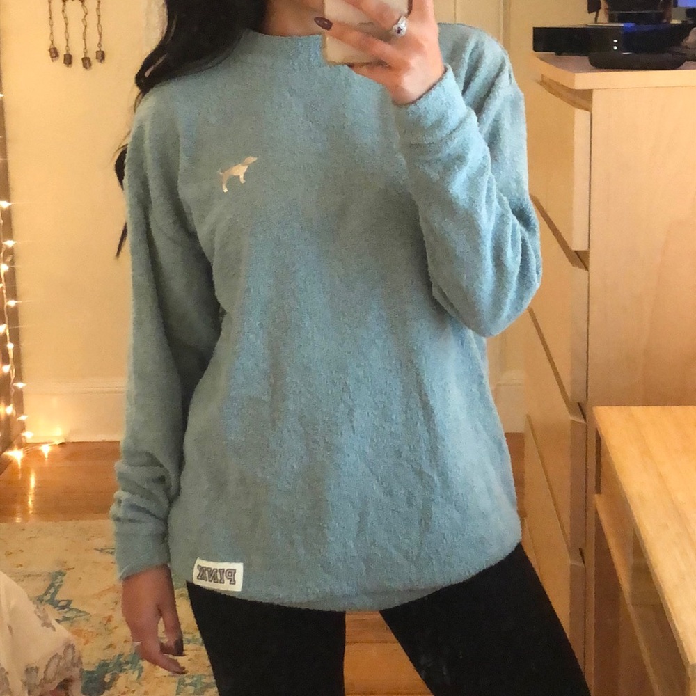 PINK Victoria’s Secret Stadium Mock Neck Pullover